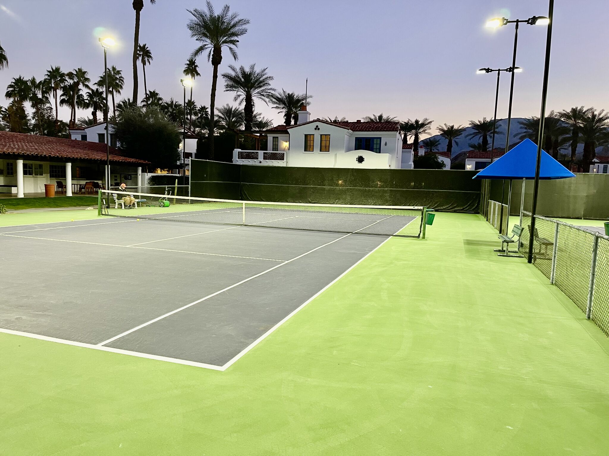 Tennis court lighting at La Quinta Resort and club