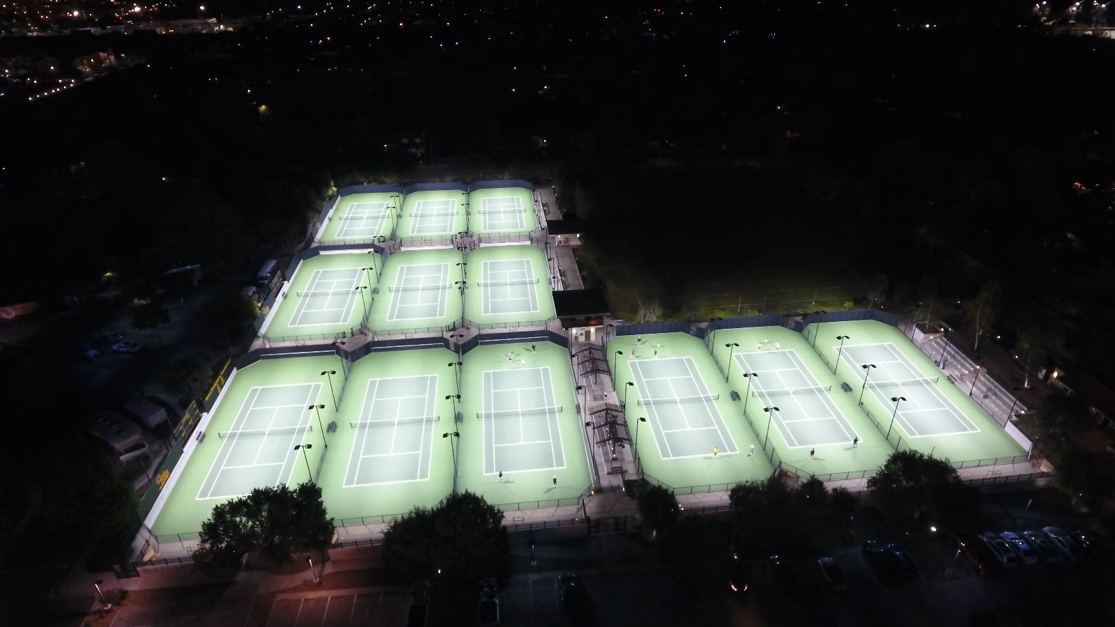 College Tennis Court Lighting