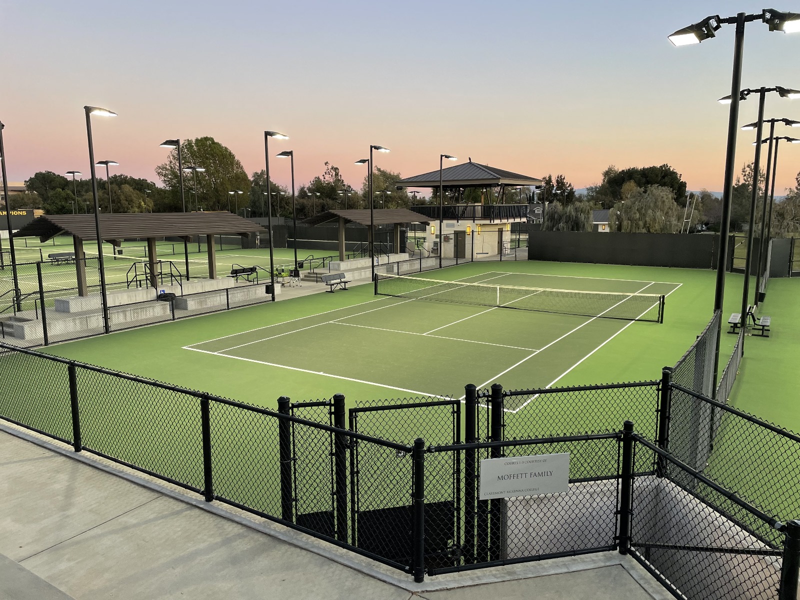 College Tennis Court Lighting