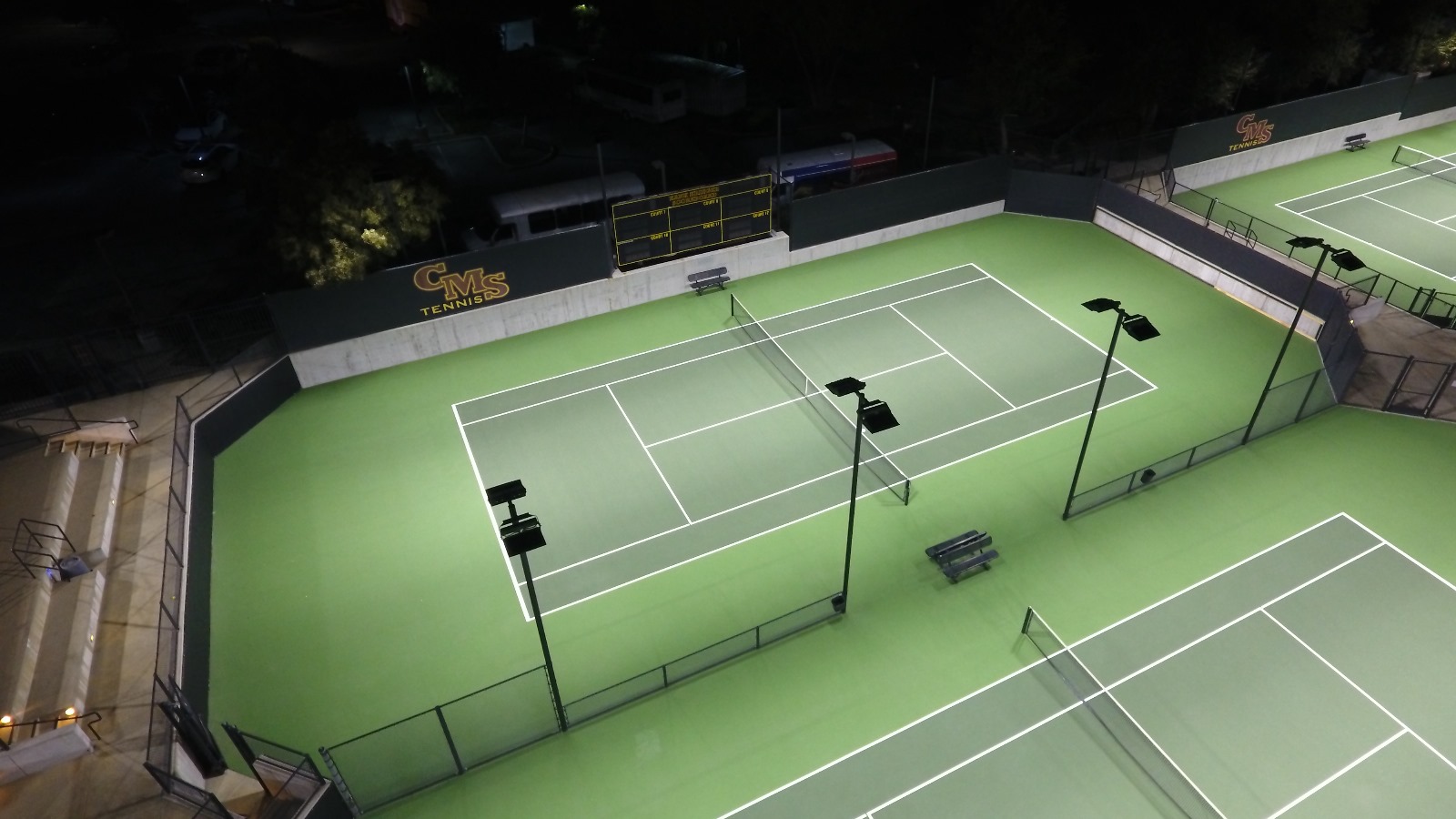 College Tennis Court Lighting