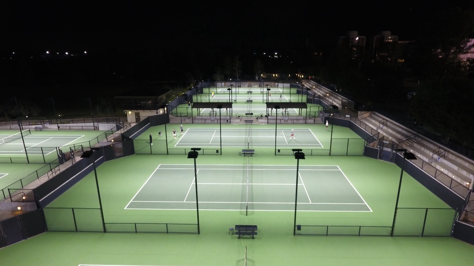 College Tennis Court Lighting