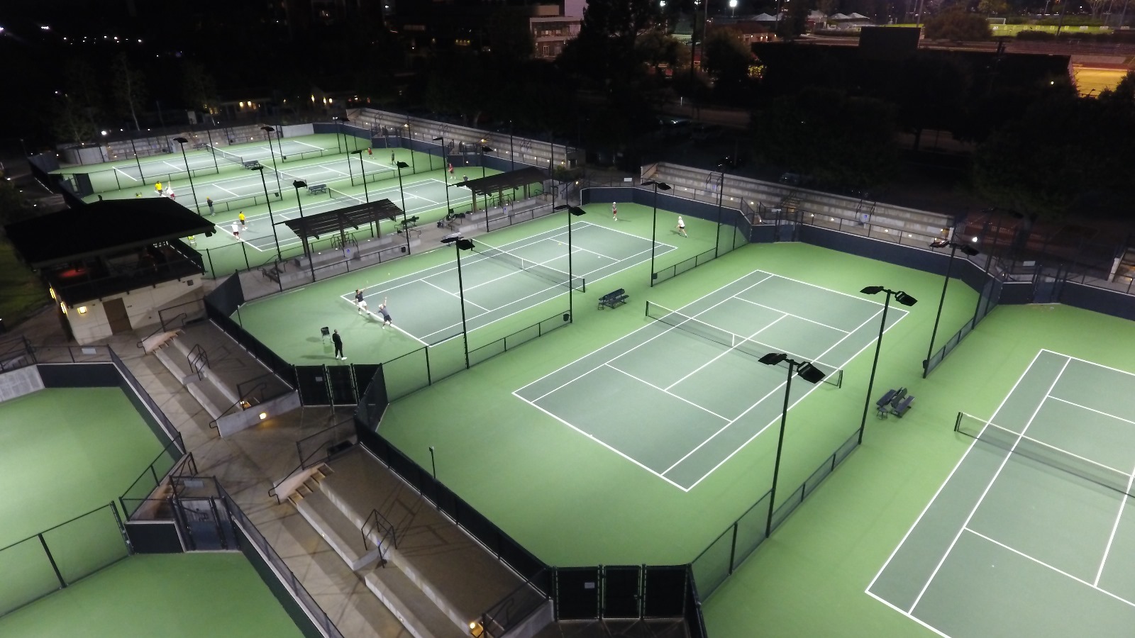 College Tennis Court Lighting