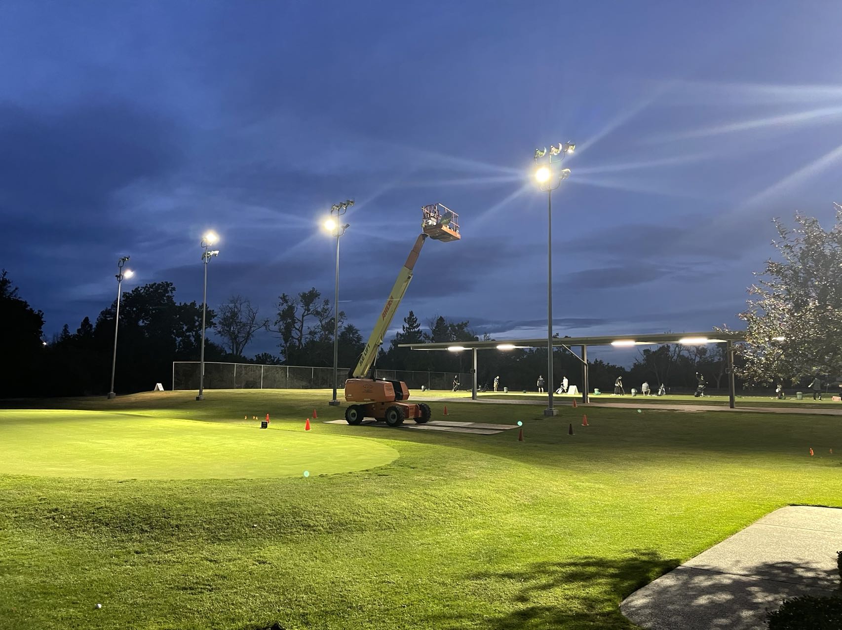Pleasanton Golf Center Driving Range: LED Lighting project